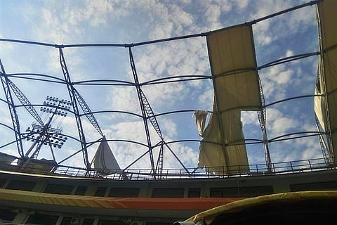 Strong winds damage canopy at Hyderabad stadium ahead of IPL final