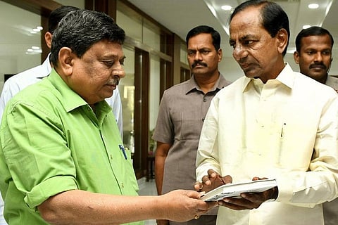BJP demands apology from KCR for article on Governors by his chief PR officer