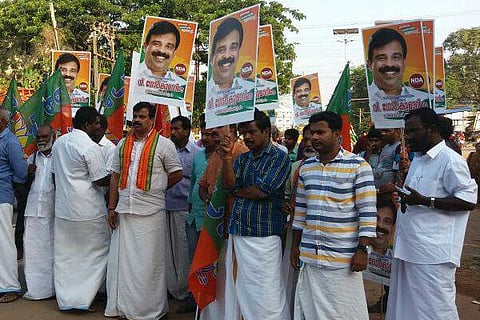 “NDA all set to take root in Kerala,” says Kalamassery BDJS candidate V Gopakumar 