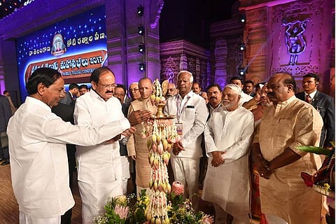 World Telugu Conference begins on colourful note, call to promote language