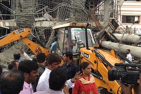 Two killed in Hyderabad as building under construction crashes 