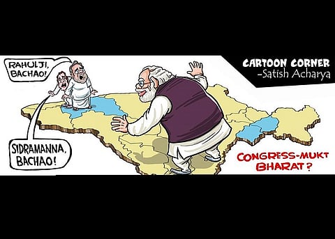 Did Congress have Rahul Gandhi cartoon removed from artist’s house in Karnataka town?