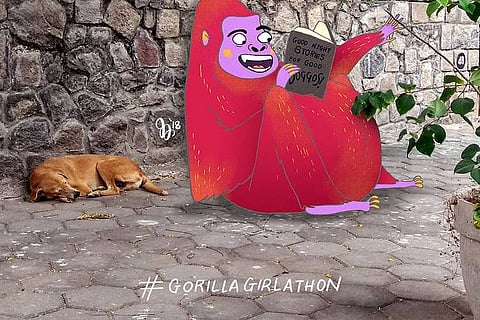 Meet the goofy animated gorilla that's turning up at all kinds of places in Chennai