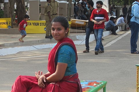 ‘The kambu is an extension of my body’, says Aishwarya Manivannan, silambam warrior in a saree