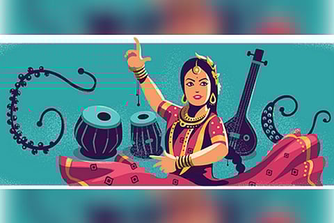 Google doodle celebrates Kathak legend Sitara Devi's birthday
