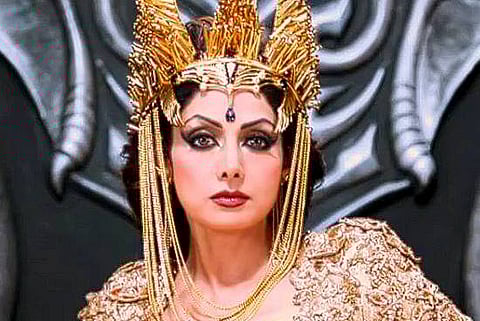 Sridevi unveils her look from Tamil film 'Puli'
