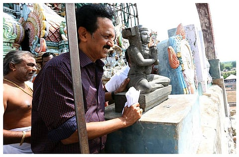 AIADMK attacks DMK over Stalin’s visit to a temple
