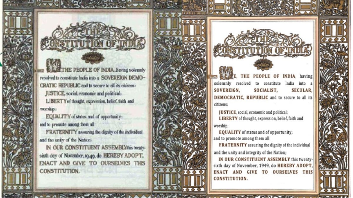Union govt shares Constitution preamble sans ‘Secular’ and ‘Socialist ...