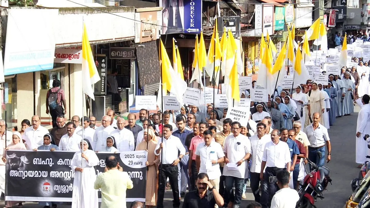 Nuns' arrest sparks uproar; protests escalate in Kerala, Delhi, Chhattisgarh