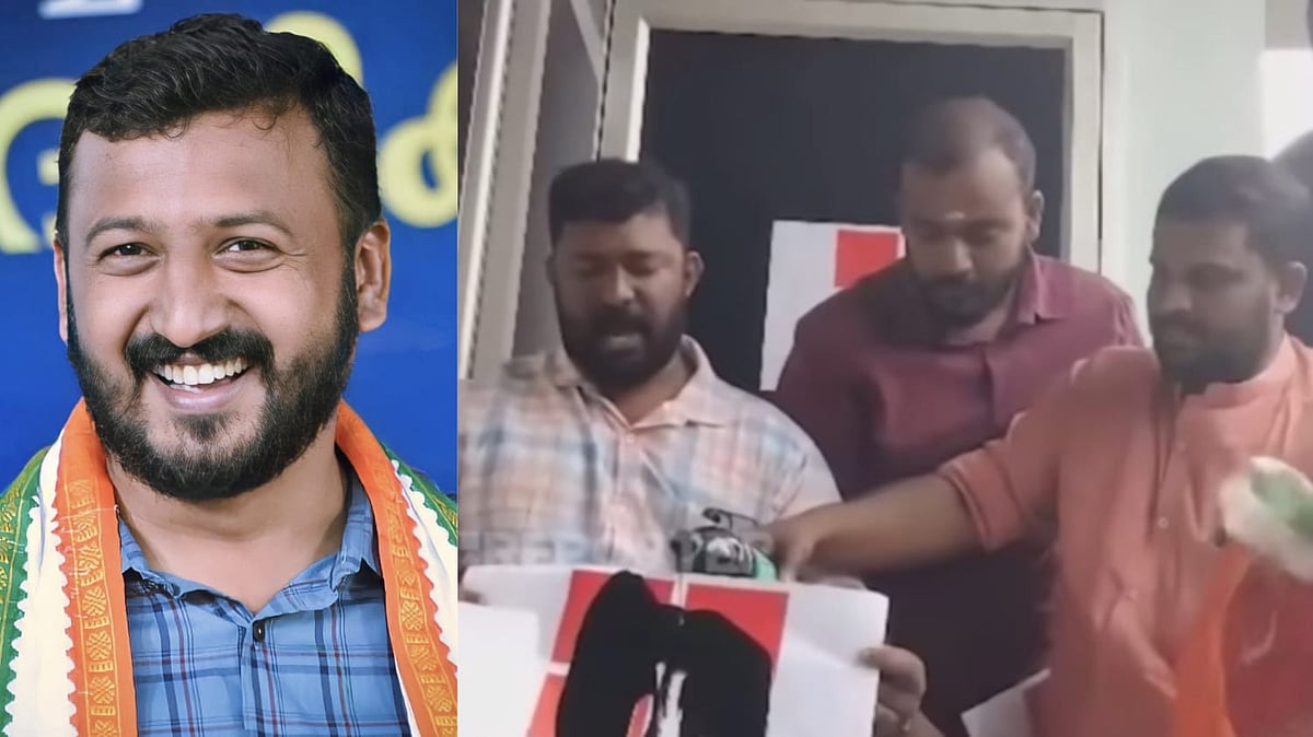 Reporter TV office attacked allegedly over reports against Rahul Mamkootathil