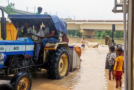 Heavy flooding in Delhi; relief camps set up in affected areas