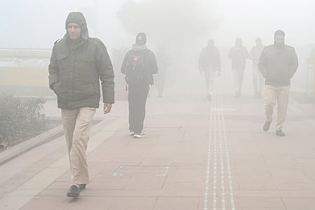 Delhi-NCR chokes under 'severe' pollution as AQI soars past 450