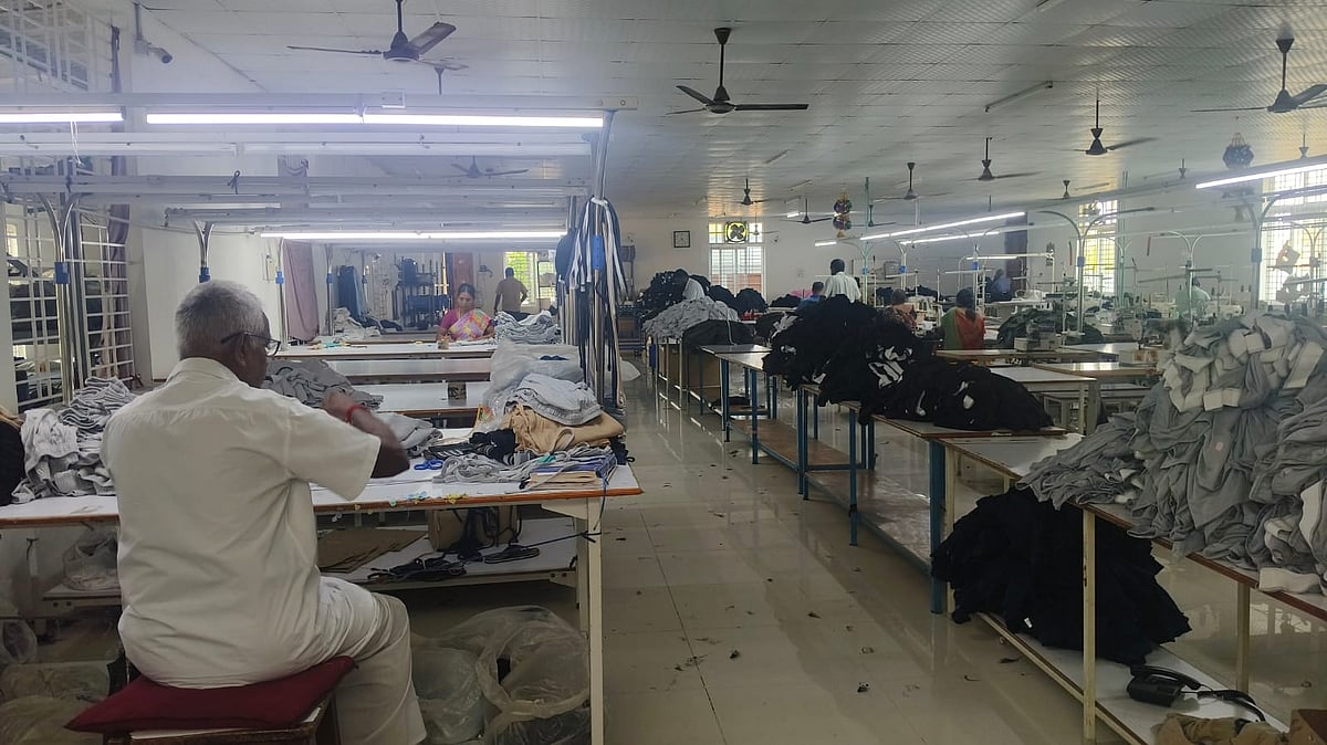 Inside a garment factory in Palladam, Tiruppur