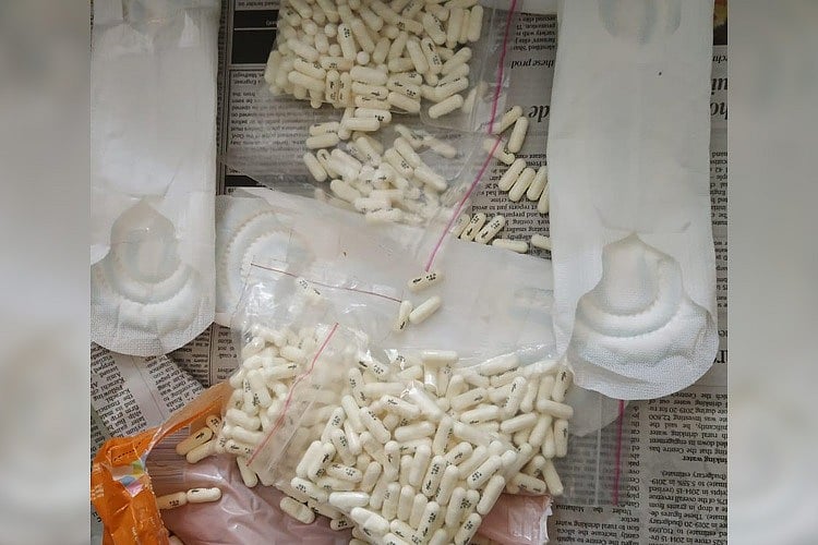Woman with drugs hidden in sanitary pads held at Bengaluru airport