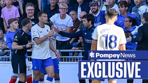 Krystian Bielik after being sent off against Portsmouth