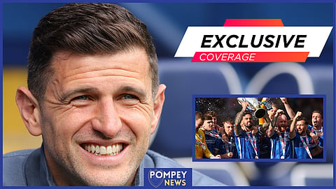 John Mousinho has guided Portsmouth back to the Championship as League One champions