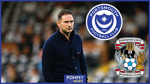 Frank Lampard visits Fratton Park for the first time as a manager