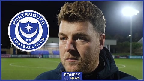 Portsmouth Women's manager Jay Sadler [Credit: Portsmouth YouTube]