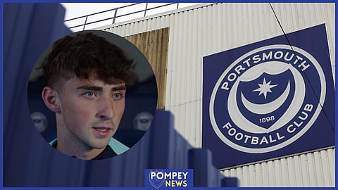 Hayden Matthews has made the move from Australia to sign for Portsmouth [Image credit: Portsmouth FC]