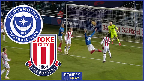 Callum Lang won a penalty for Portsmouth against Stoke before later scoring [Credit: Sky Sports]