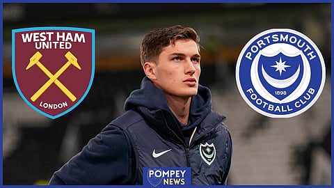 Freddie Potts has impressed at Portsmouth on loan from West Ham