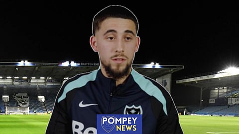 Portsmouth signed Adil Aouchiche in late January [Credit: Portsmouth FC]