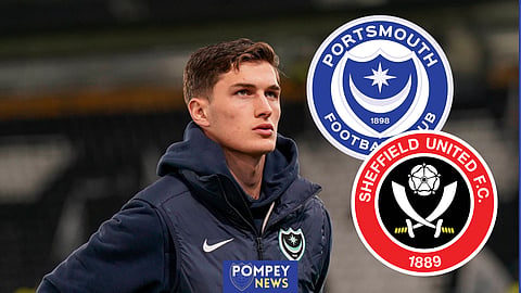 Freddie Potts could miss out when Portsmouth face Sheffield United (Credit: Imago)