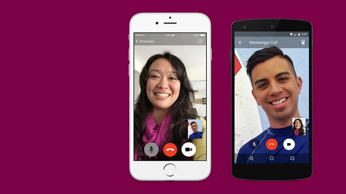Facebook Messenger video calls. (Photo: Facebook/News)
