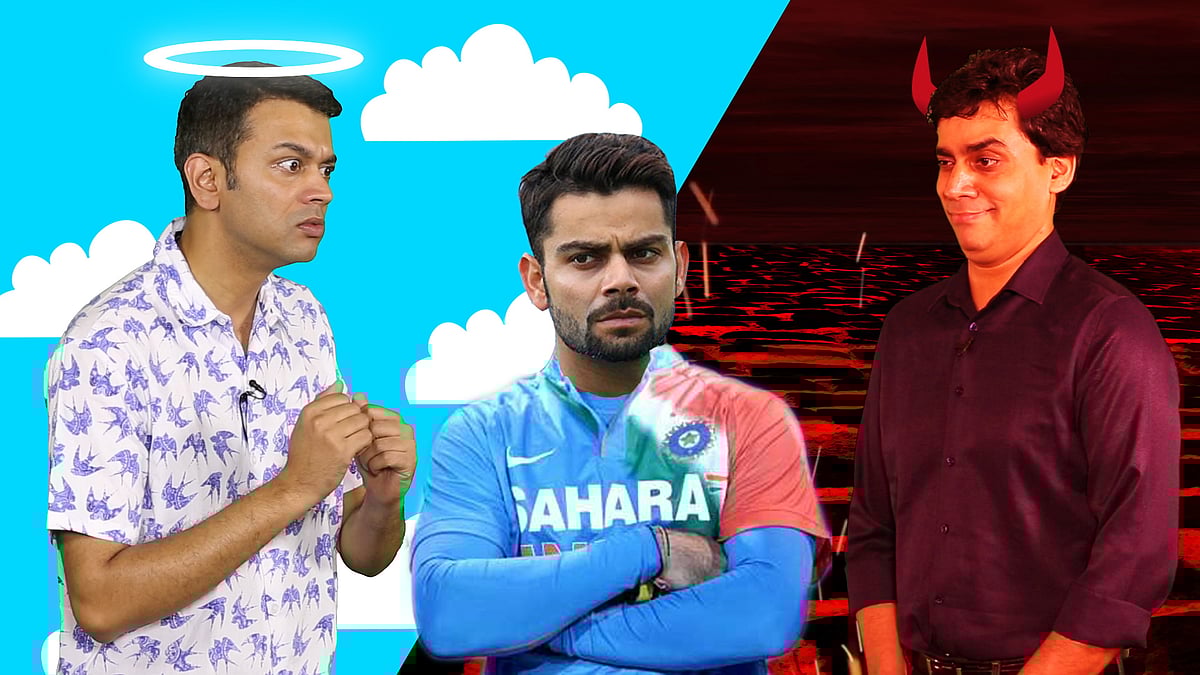 Angel Anant and Devil Saurabh give their valuable advice to our dear Chiku. (Photo: <b>The Quint</b>)
