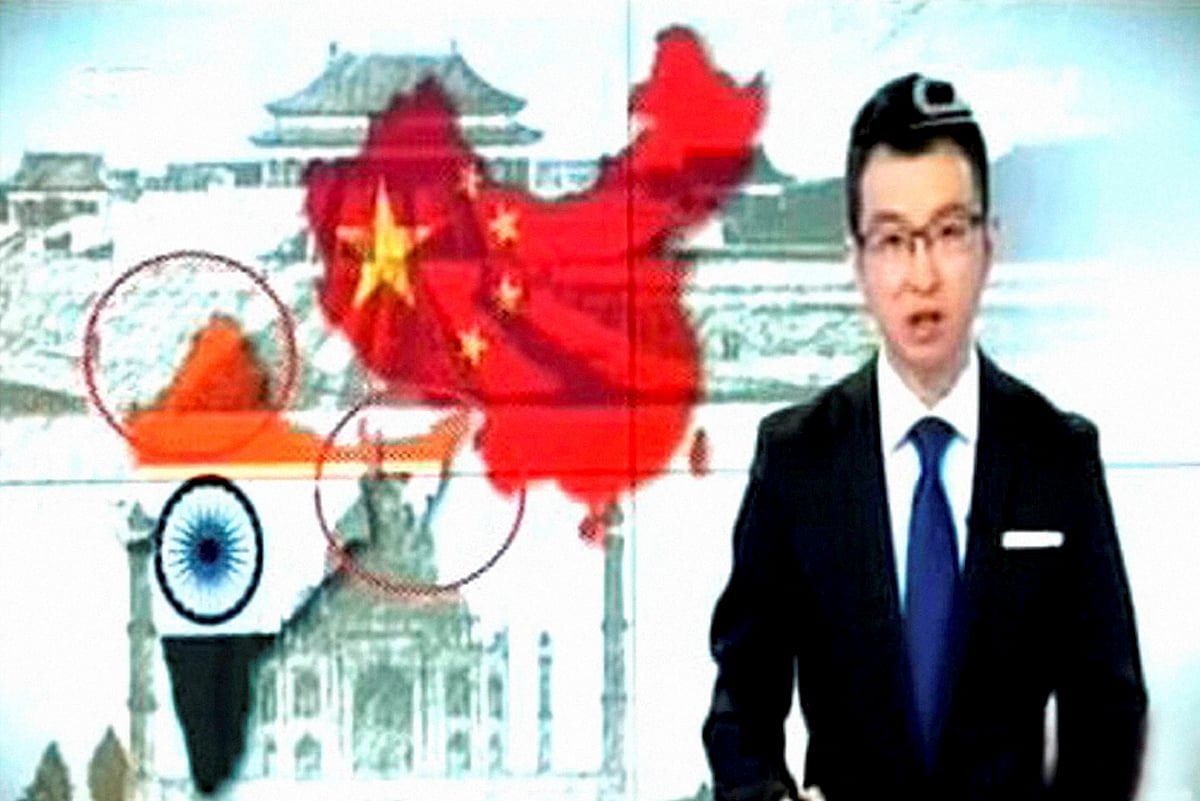 Chinese TV Channel shows India’s map without J&amp;K and Arunachal&nbsp;(Photo: PTI)