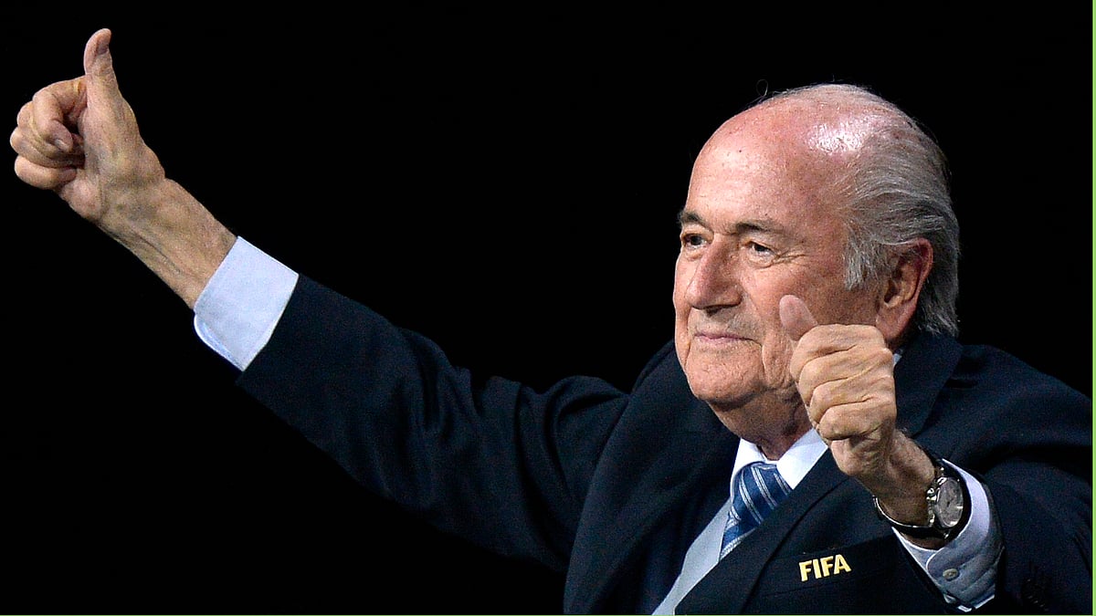 Sepp Blatter, who has been banned from world soccer for eight years, continues to draw a salary at FIFA. (Photo: AP)