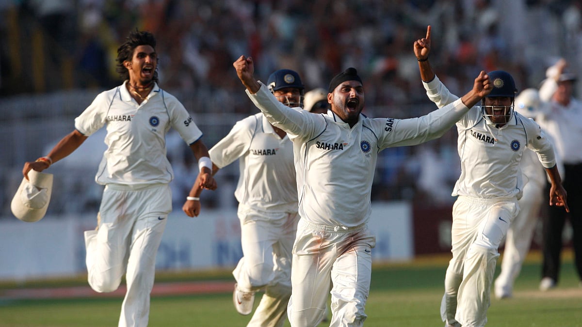 File picture of Harbhajan Singh celebrating a wicket with his Team India mates mates after a victory over South Africa in February 18, 2010. (Pictures: Reuters)