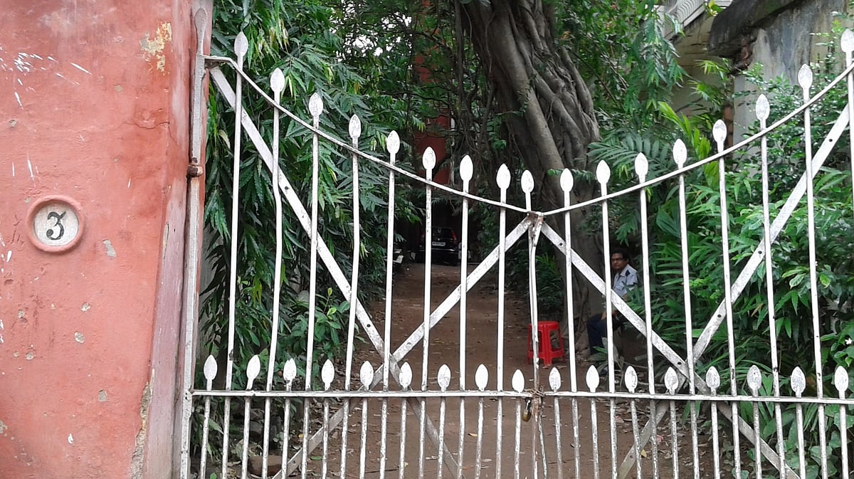 The house in South Kolkata where Partha De was found living with the skeletons of his sister and dogs. (Photo: Payal Mohanka)