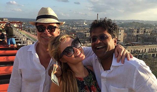 A colourful Lalit Modi, former chairman of Indian Premier League (IPL), with Paris Hilton in Cuba (Courtesy: Instagram.com/lalitkmodi)