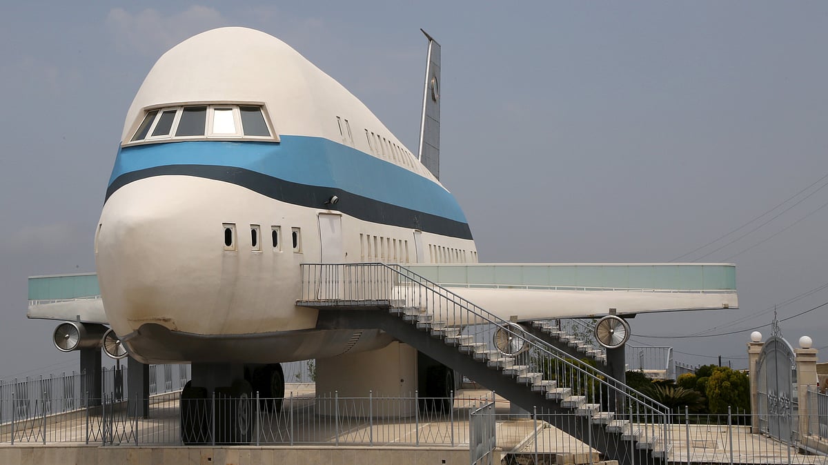 An airplane house is pictured in the village of Miziara, northern Lebanon. (Photo: Reuters)