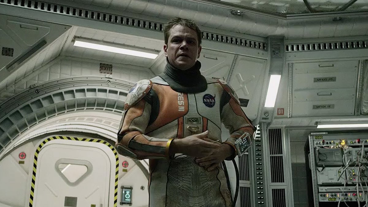 A still from <i>The Martian</i>’s trailer.
