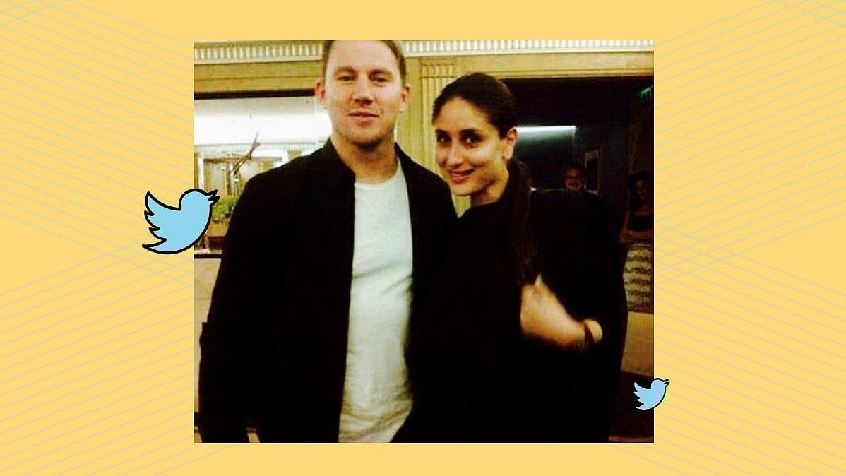 Snapped: Channing Tatum with Kareena Kapoor Khan in London (Photo: <a href="https://twitter.com/KareenaOnline">Twitter/@kareenakapooronline</a>)