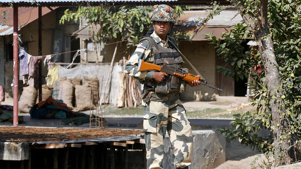 An IED blast in Manipur left a CRPF personnel and one civilian dead. (Photo: Reuters)