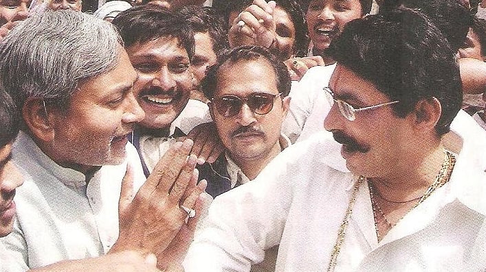 Nitish Kumar’s rise as an “incorruptible, pro-development” leader coincides with the rise of gangster-politician Anant Singh (Photo: <a href="https://www.facebook.com/pages/Anant-kumar-singhMLA-CHOTE-Sarkar/277724712258810?fref=ts">Anant Kumar’s Facebook page</a>)
