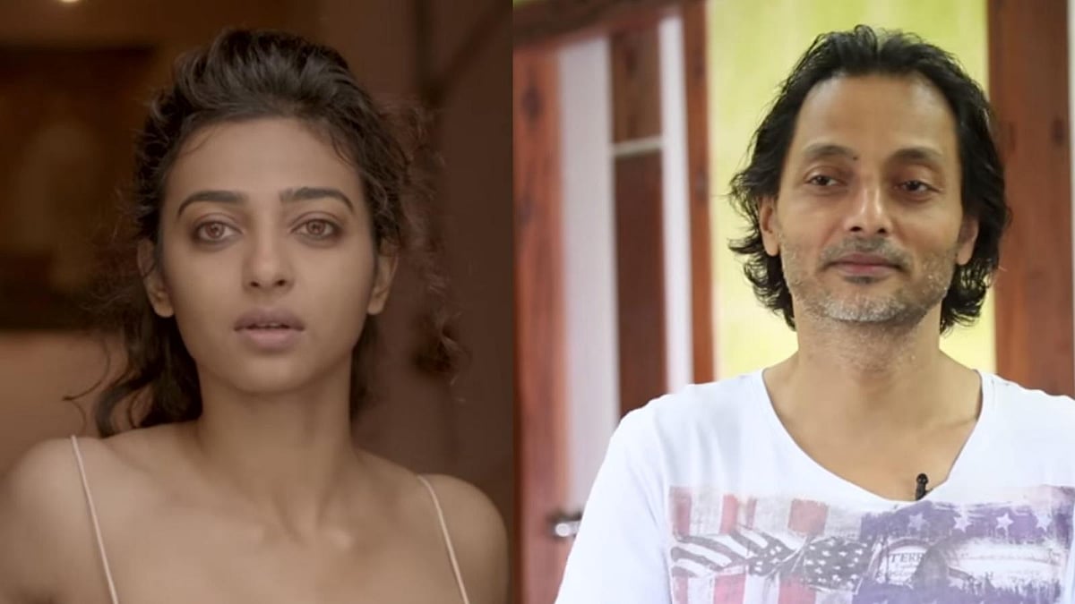 A still from his short film <i>Ahalya</i> (L) and filmmaker Sujoy Ghosh (R)&nbsp;