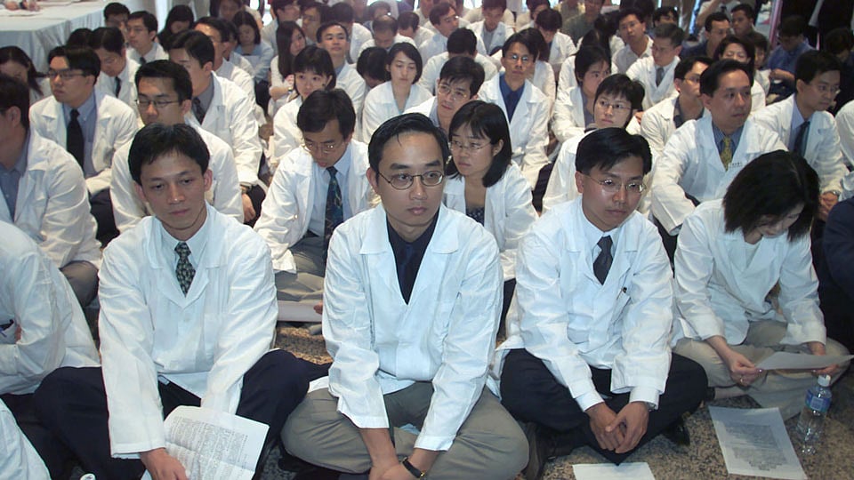 Representational Image:&nbsp;About 700 doctors stage a sit-in protest in Hong Kong. (Photo: Reuters)