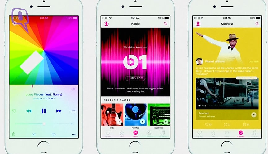 Apple launches its music streaming service. (Photo: AP screengrab)