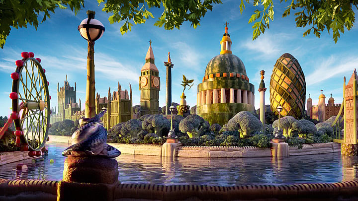 No ordinary London skyline, this one’s made of food! (Photo: Carl Warner)