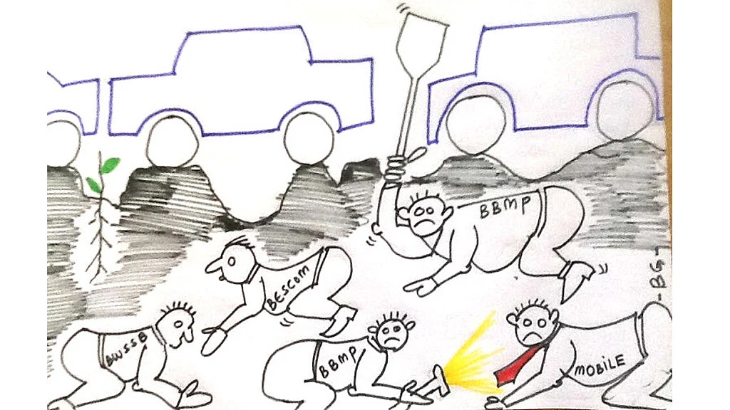 Illustration by BG Sreedhhar. (Photo courtesy: <i>The News Minute</i>)