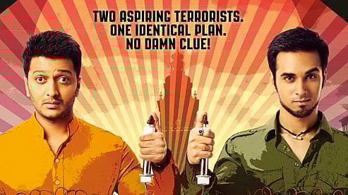 Ritesh Deshmukh and Pulkit Samrat in <i>Bangistan</i>