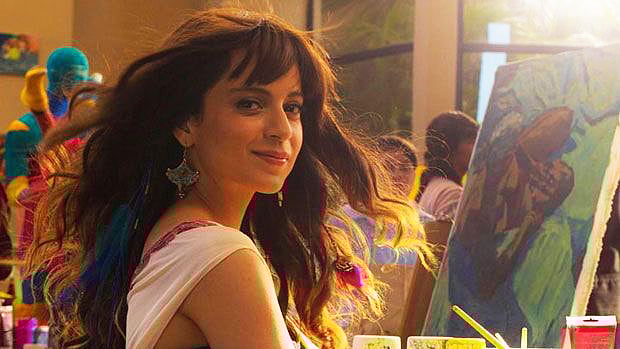 Kangana Ranaut in a scene from the tear jerker film <i>Katti Batti</i>