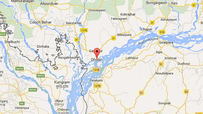 Three MULTA militants held in Dhubri, Assam. (Photo: Google Maps)