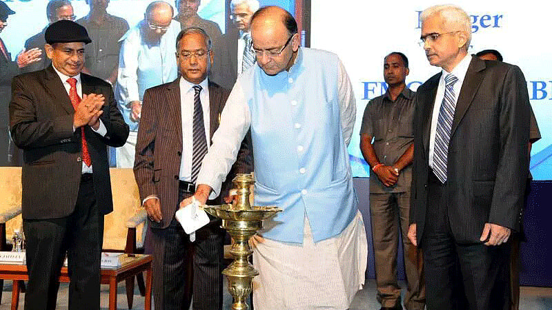 Finance minister Arun Jaitley at a function marking the merger of FMC and Sebi. (Photo: ANI)