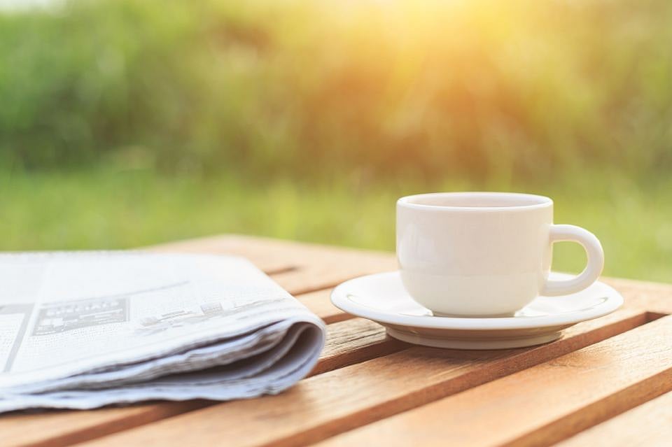Nothing like your morning cuppa and a newspaper on a Sunday. (Photo: iStockphoto)