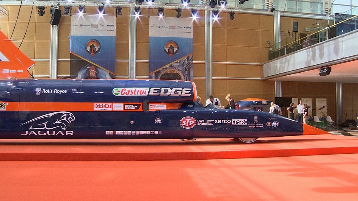 This rocket car runs at a whopping speed of 1,000 mph. (Photo: AP screengrab)